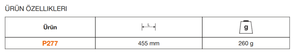 Bahco Çapa İki Dişli P277