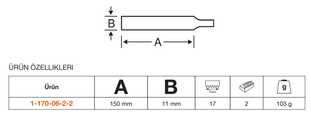 Bahco ERGO™ Üçgen Eğe Sapı 1-170-06-2-2