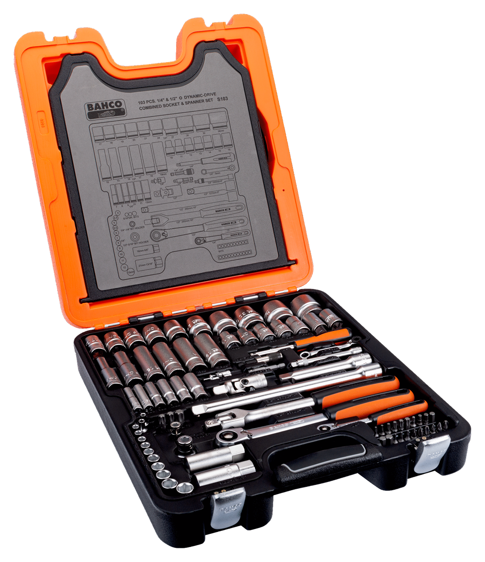 Bahco 103 Parça Kombine Anahtar Ve Lokma Seti S103