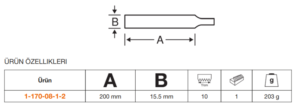 Bahco ERGO™ Üçgen Eğe Sapı 1-170-08-2-2
