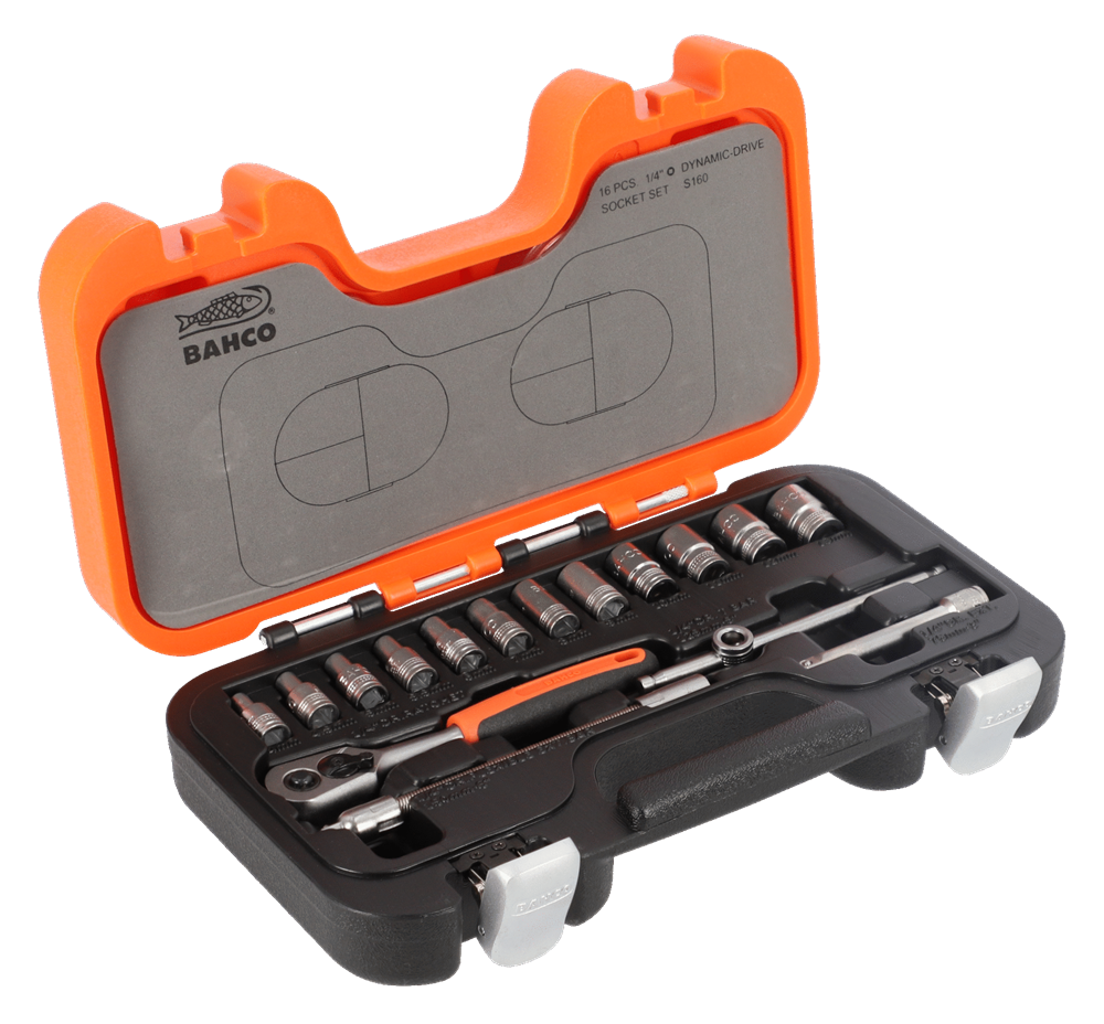 Bahco 16 Parça Lokma Seti 1/4” S160
