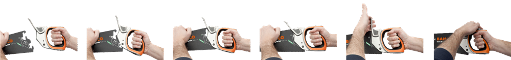 Bahco ERGO™ İsveç Yapımı Değiştirilebilir Bıçaklı Sağ El için Medium El Testere Başlığı EX-RM