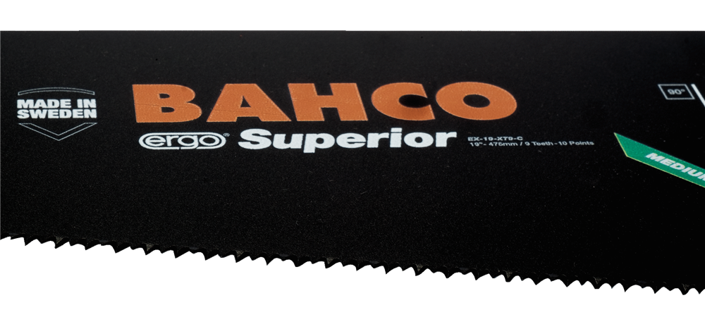 Bahco ERGO™ İsveç Yapımı Testere Bıçağı Superior Medium EX-19-XT9-C