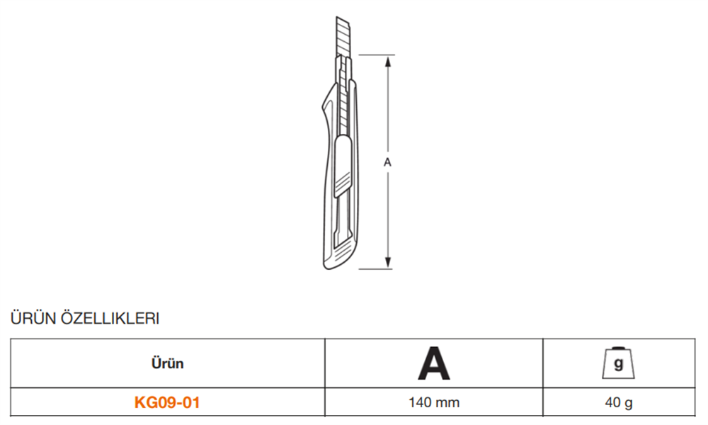 Bahco Maket Bıçağı KG09-01
