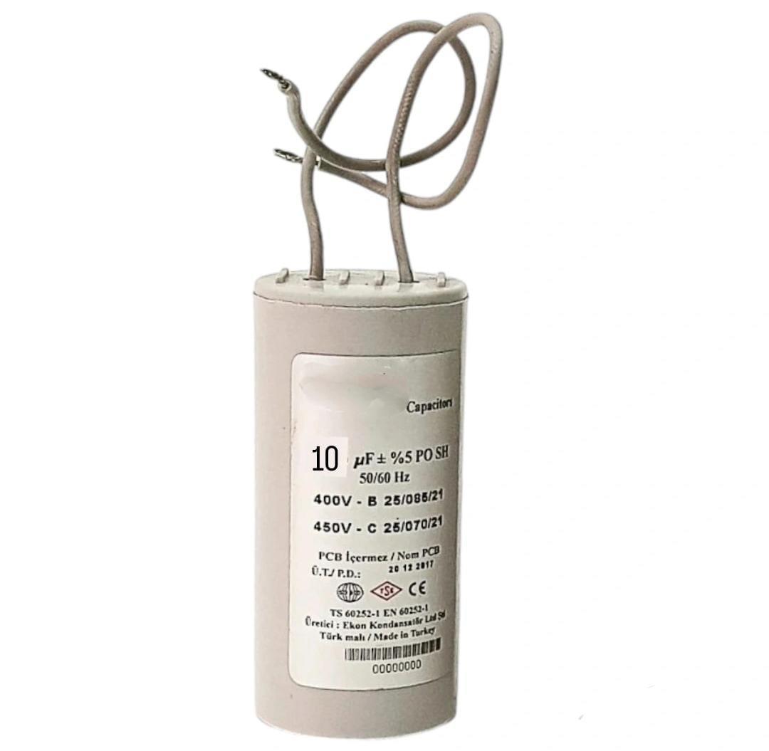 10 UF 450V AC 4 FİŞLİ İTALYAN  KONDASOTÖR