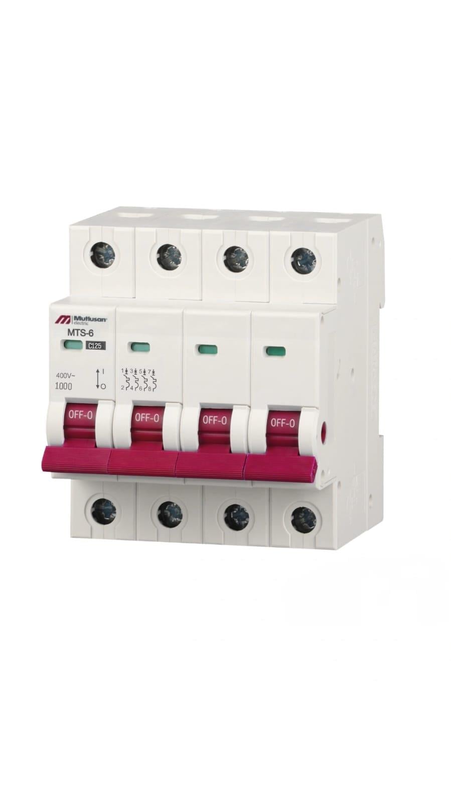 125A 4 KUTUP 10KA C TİPİ OTOMATİK SİGORTA