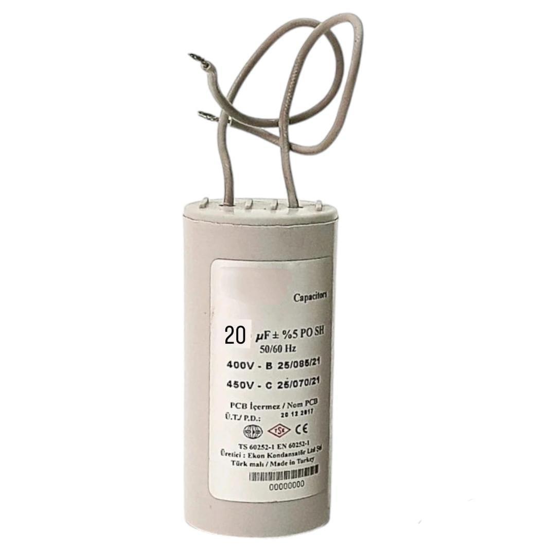 20 UF 450V AC 4 FİŞLİ İTALYAN  KONDASOTÖR