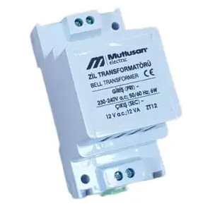 4-8-12V VA AC ZİL TRAFNSFORMOTORU RAYLI