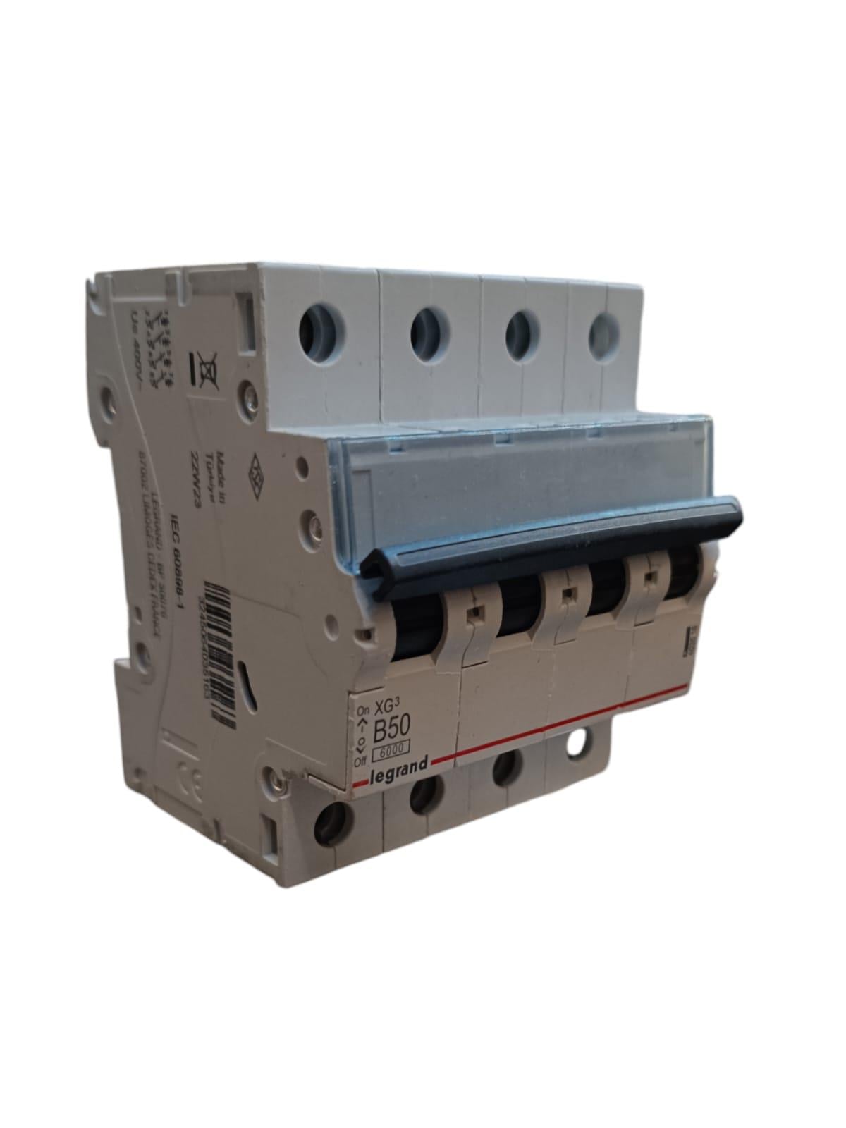 50 AP B TİPİ 4 KUTUP X6 OTOMAT LEGRAND