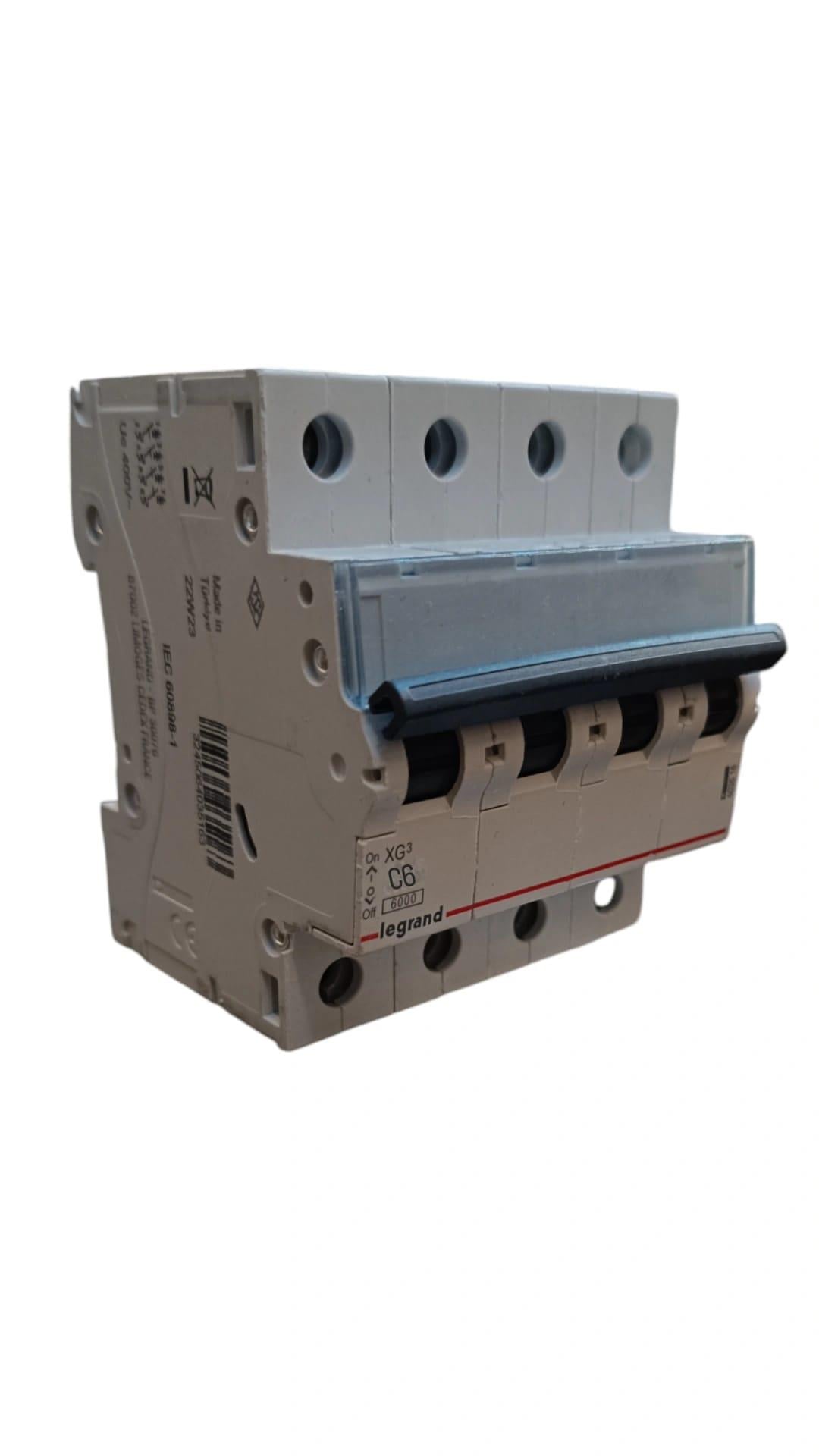 6 AP C TİPİ 4 KUTUP X6 OTOMAT LEGRAND