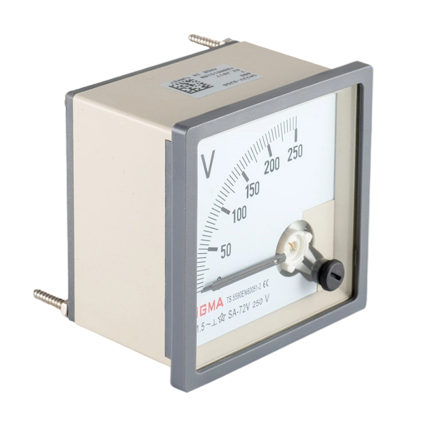 72*72 İBRELİ 0.500V VOLTMETRE
