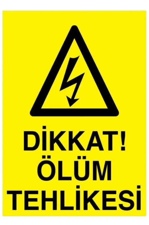 ALEMİNYUM ÖLÜM TEHLİKE LEVHASI