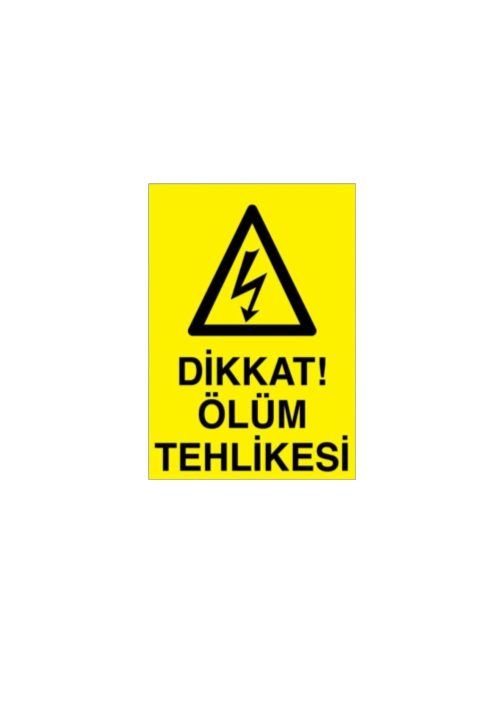 ALEMİNYUM ÖLÜM TEHLİKE LEVHASI KÜÇÜK