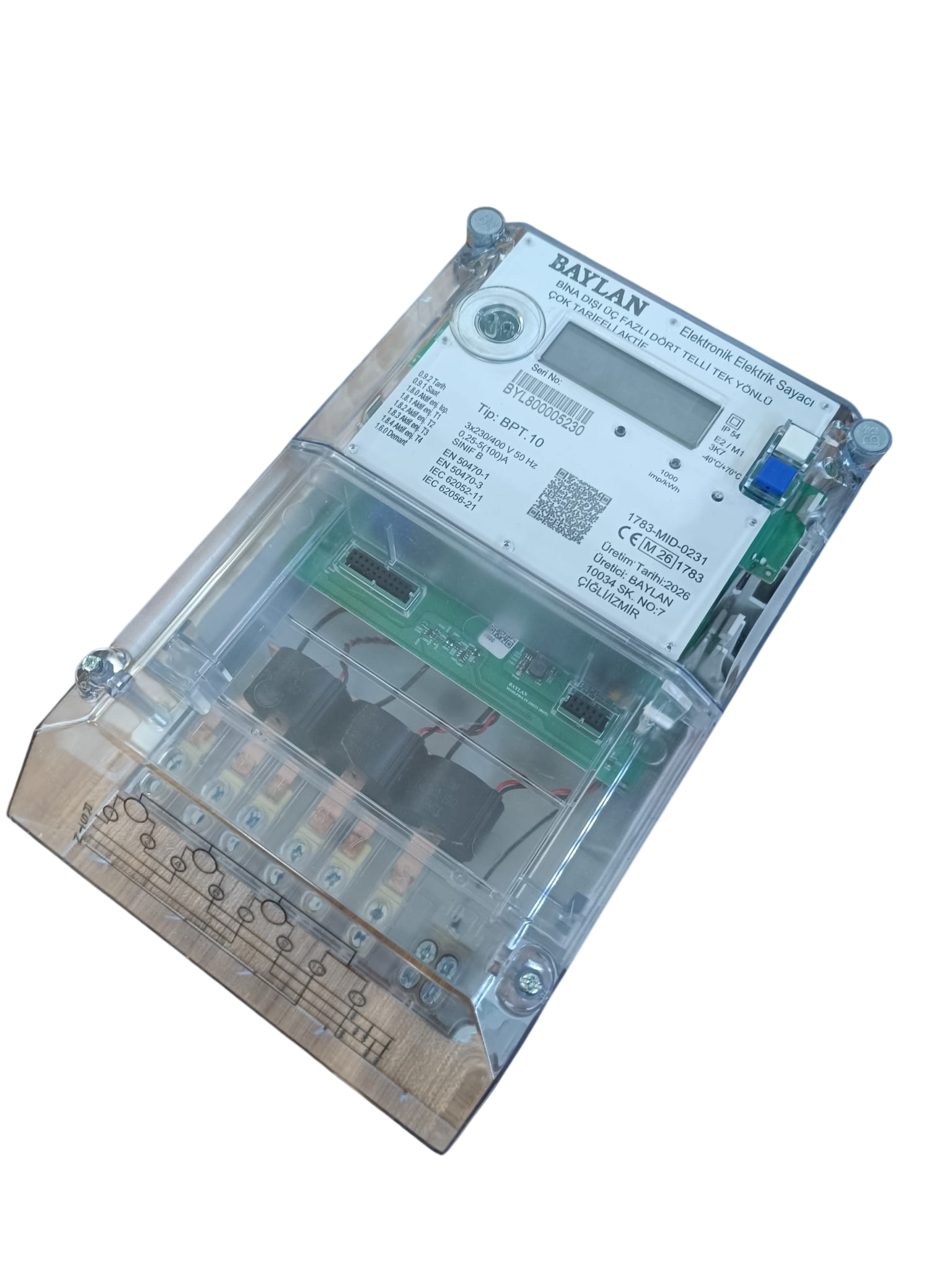 BAYLAN TRİFAZE ELEKTRİK SAYACI PRO