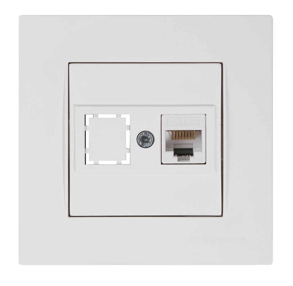 DATA PRİZİ 1*RJ45 CAT5E RİTA BEYAZ