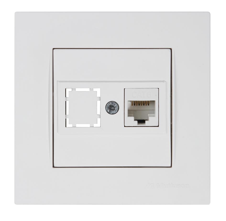 DATA PRİZİ 1*RJ45 CAT6 RİTA BEYAZ