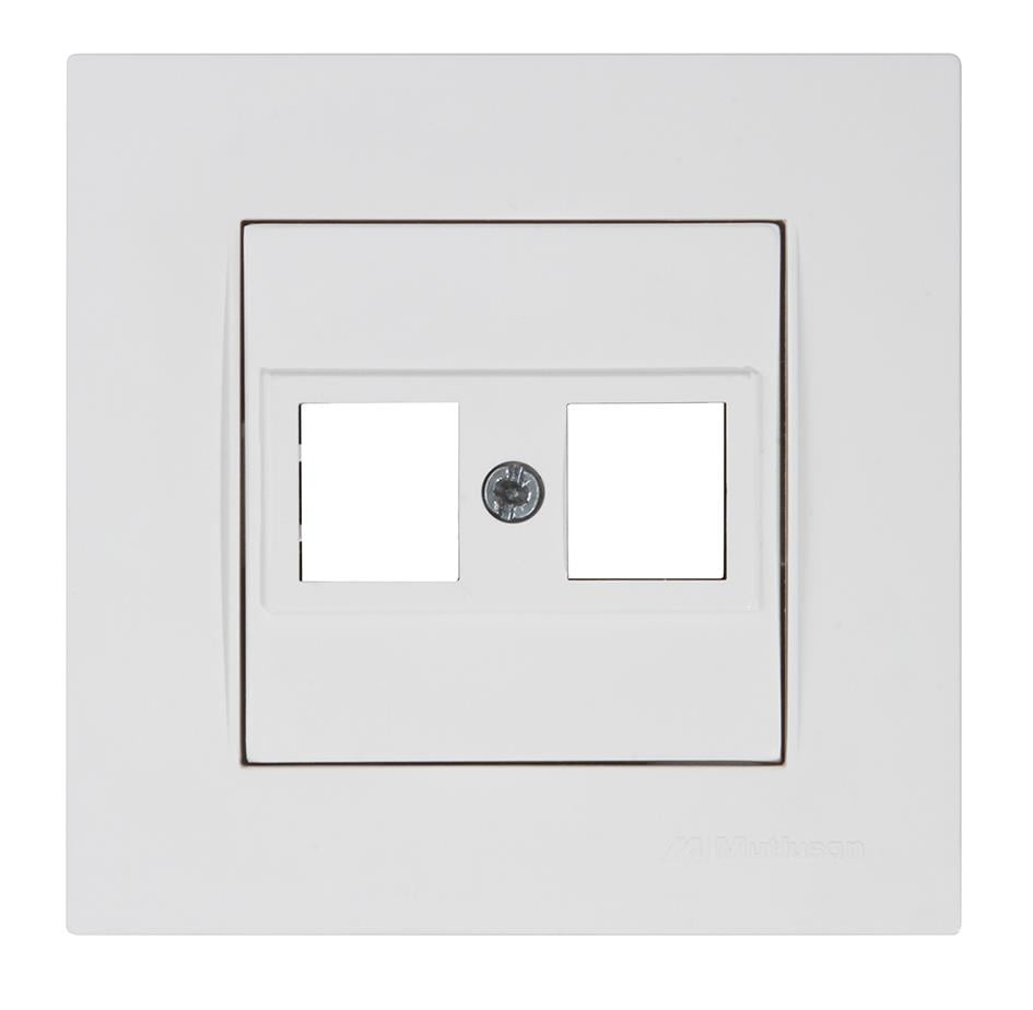DATA PRİZİ 2*RJ45 KONNEKTÖRSÜZ RİTA BEYAZ