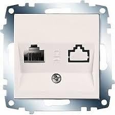 KARRE TEKLİ DATA PRİZİ(RJ45 CAT5E)BEYAZ