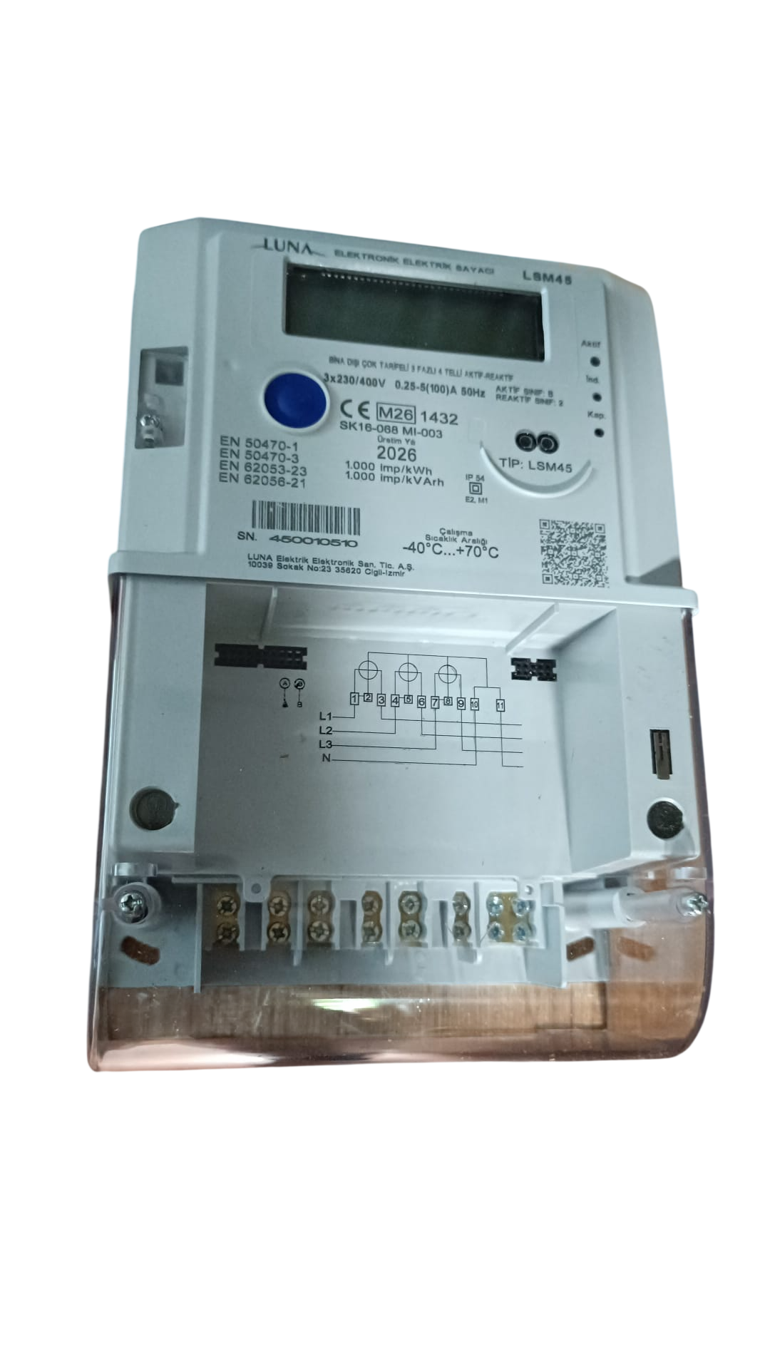 LUNA LSM45 KOMBİ  PRO TRİFAZE SAYAÇ