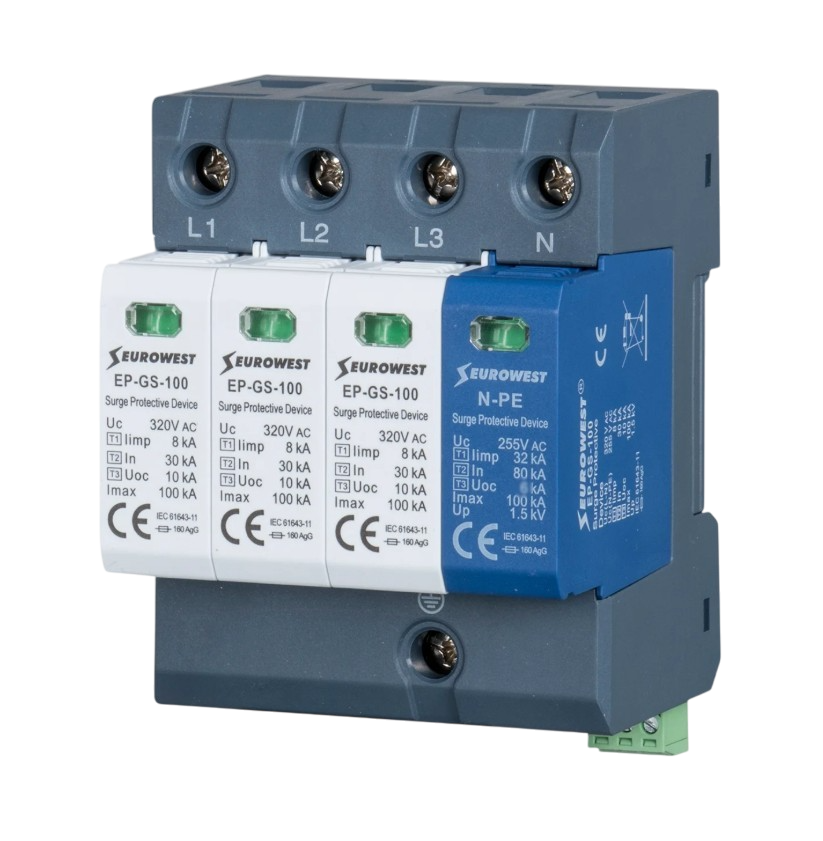 PARAFUDUR 100KA T1+T2+T3 3P+NPE