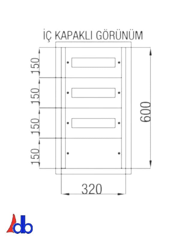SIVA ALTI SİGORTA DAĞITIM PANO 32*60*14 24 SİGORTA