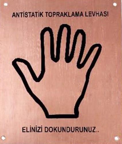 STATİK TOPRAKLAMA LEVHASI TEK EL
