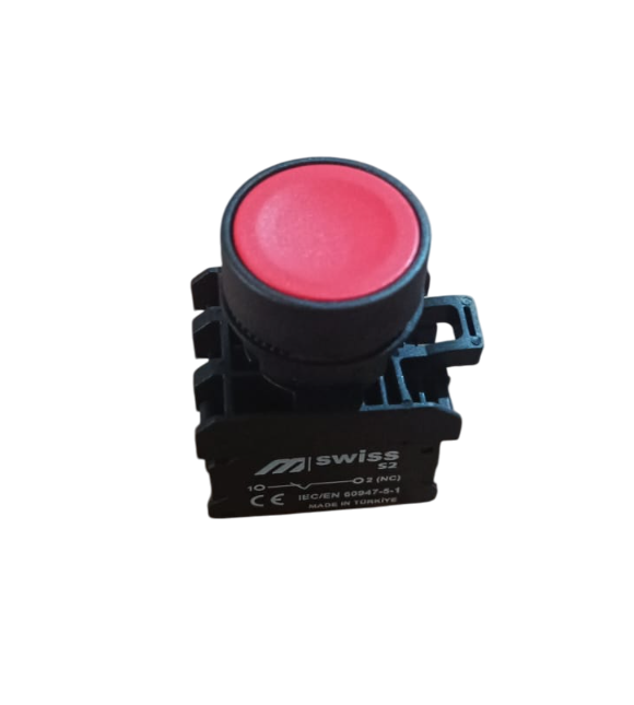 STOP YAZILI BUTON NK 22MM