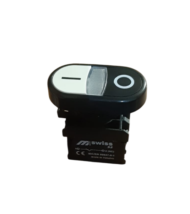SW-AL7425 22MM PLASTK İŞARETLİ İKİZ BUTON(1NO/1NC)