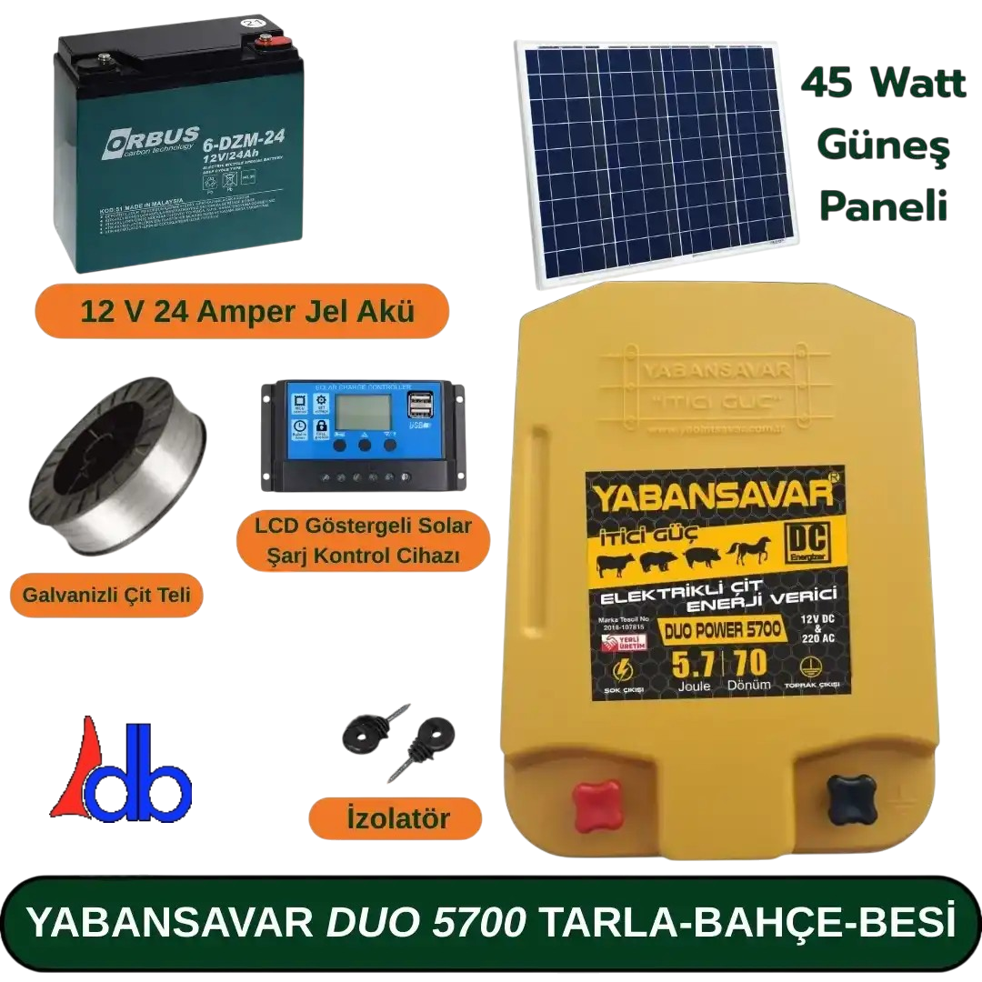 YABANSAVAR ELEKTRİKLİ ÇİT TAKIMI