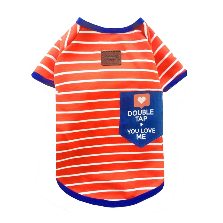 Alphadog Design Double Tap Köpek T-shirt