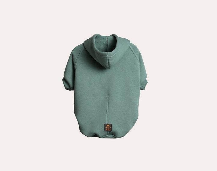 Asky and Erd Soho Hoodie | Ocean Green Köpek Sweatshirti