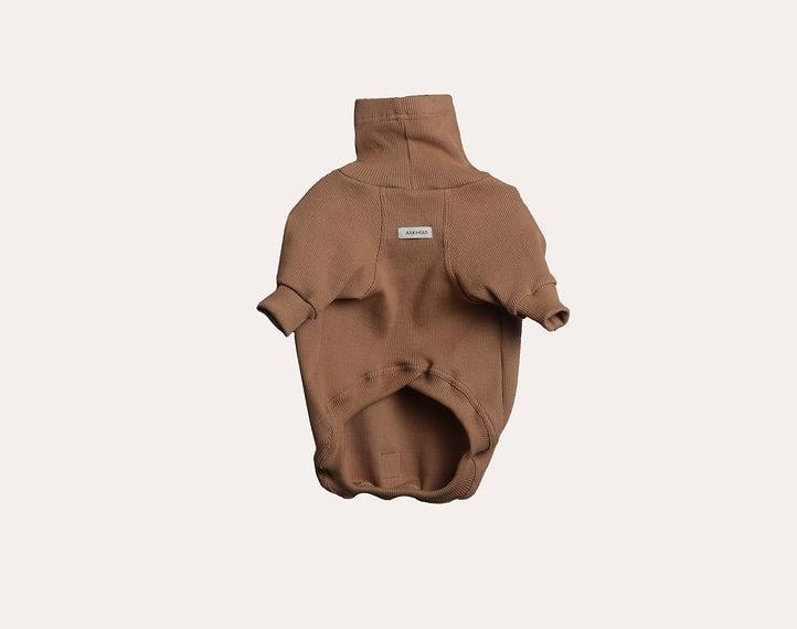 Asky and Erd Turtleneck Tshirt | Desert Sand Köpek Sweatshirt