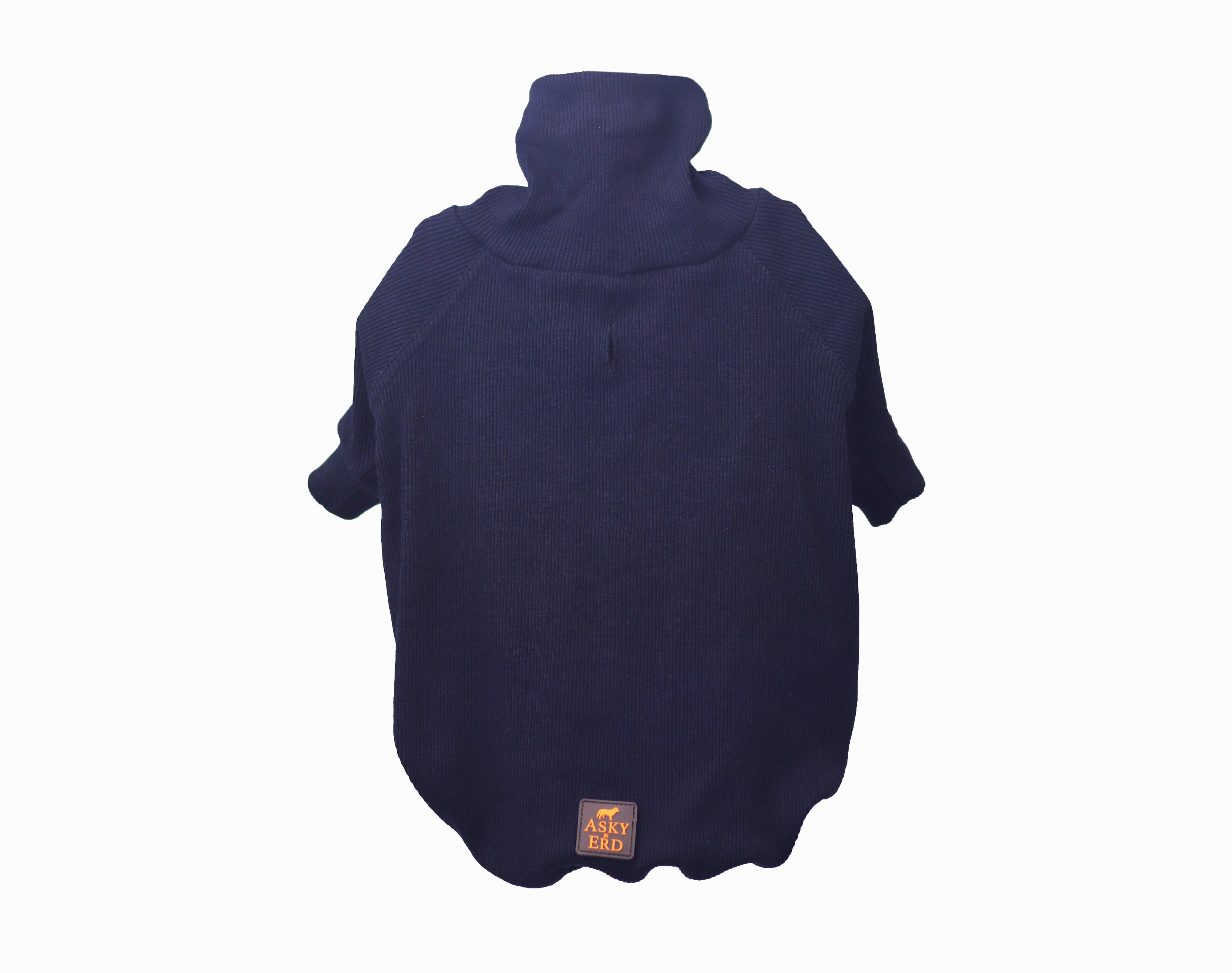 Asky and Erd Turtleneck Tshirt | Navy Köpek Sweatshirt