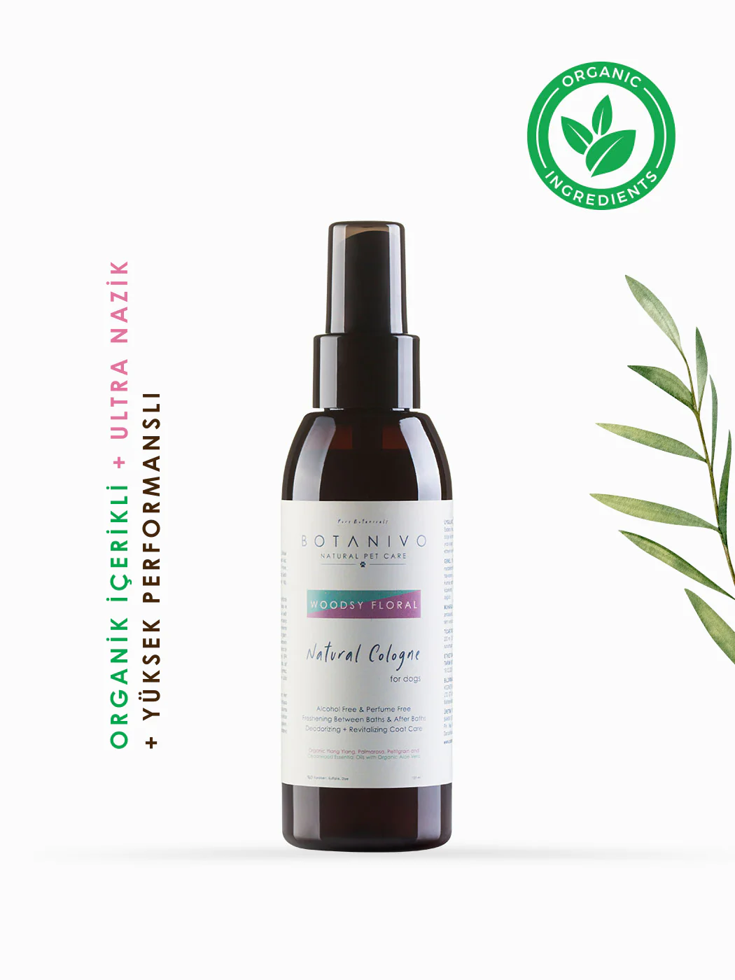 Botanivo Woodsy Floral Tazeleyici Doğal Köpek Kolonya
