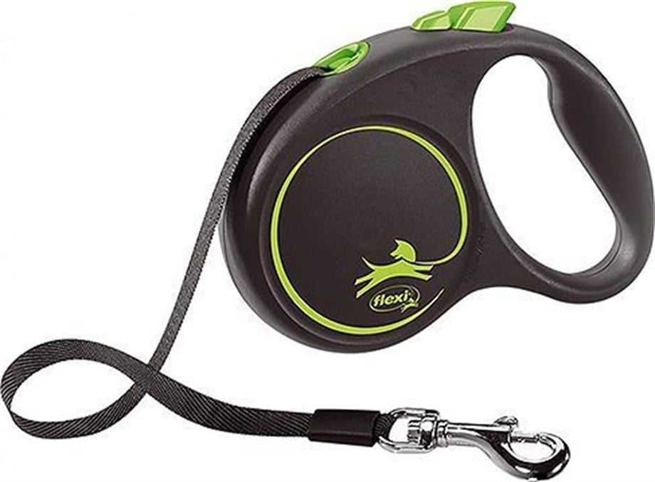 Flexi Black Design Small Otomatik Köpek Gezdirme Kayışı 5mt Yeşil
