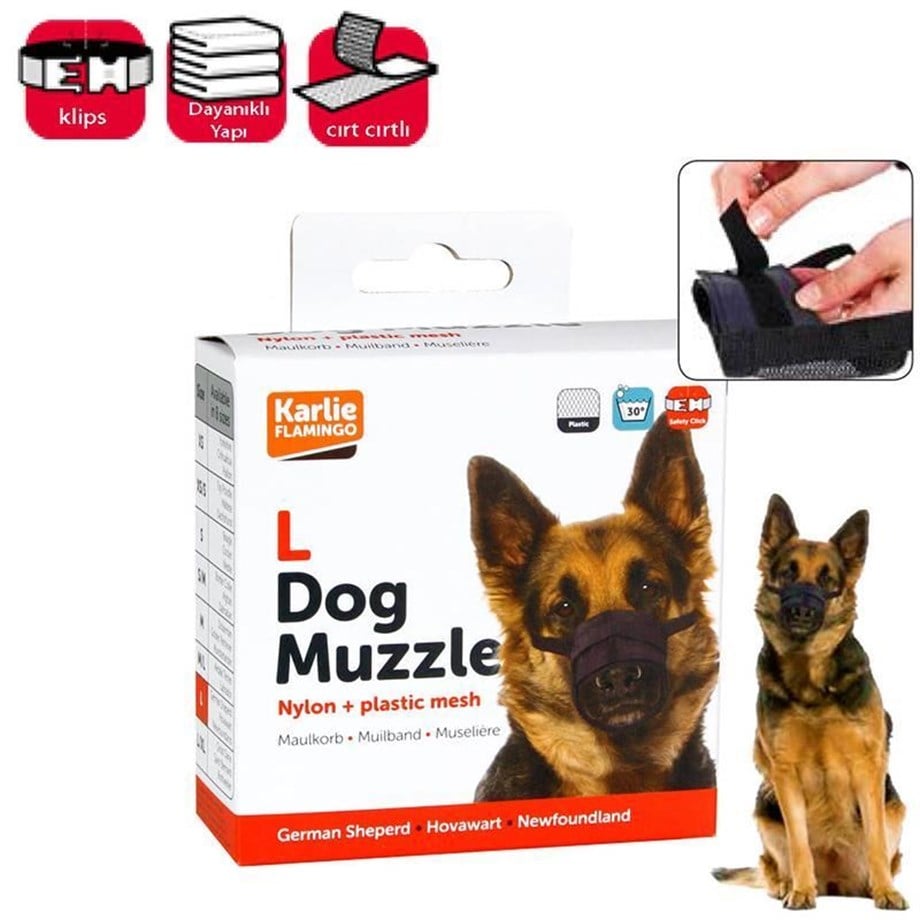 Karlie dog muzzle kopek agızlık L