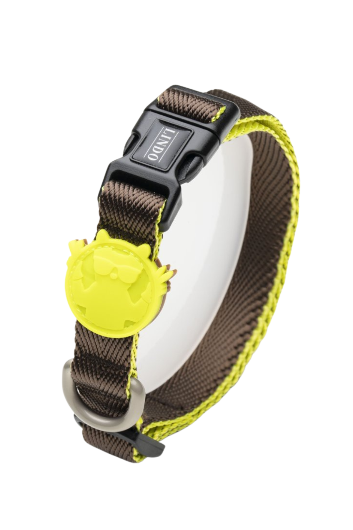 Lindodogs Urban Glow Dark Coffee Boyun Tasması