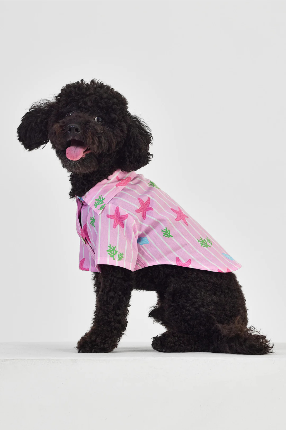 Little Monsters Pink Striped Gömlek