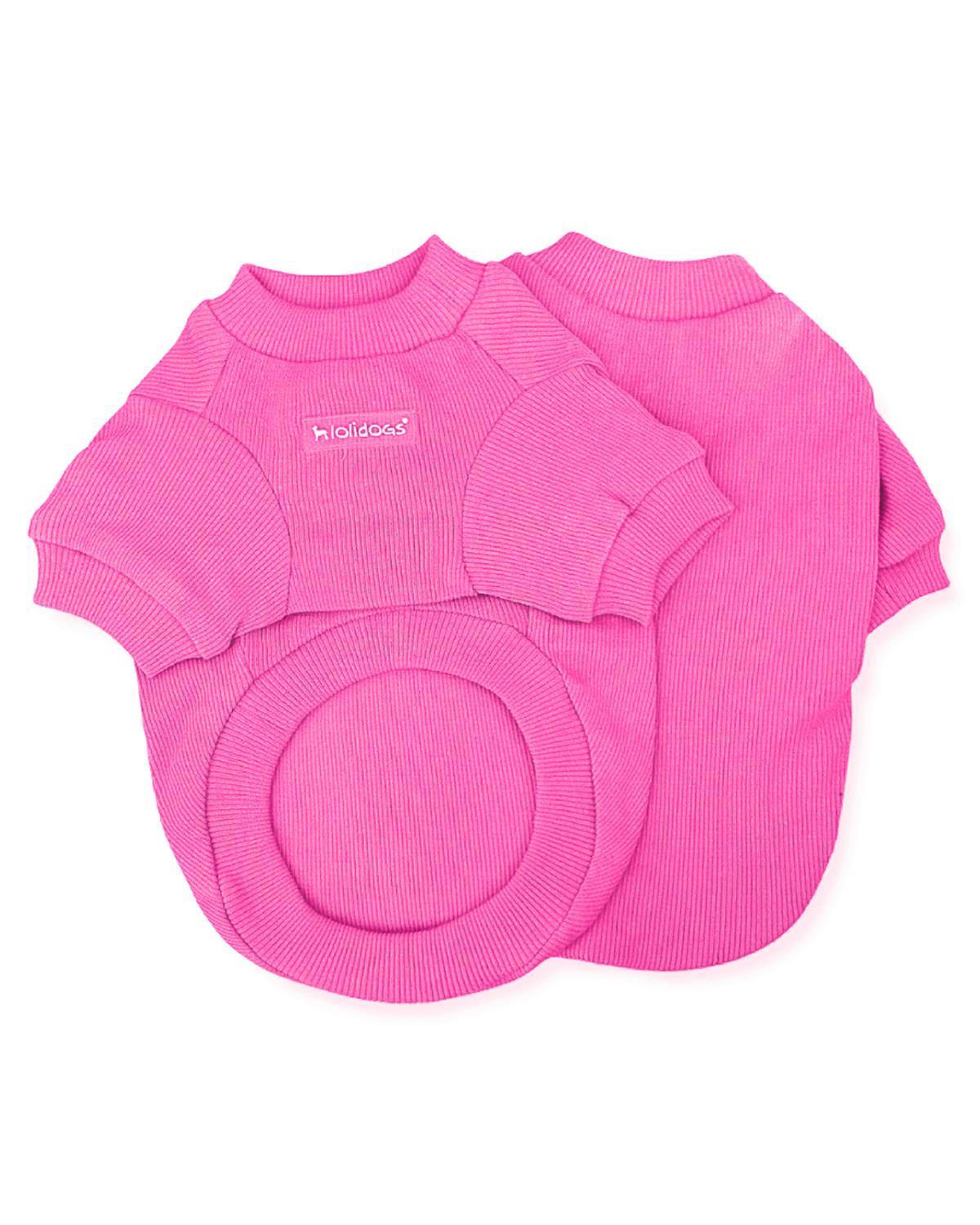 Lolidogs Basics - Kaşkorse Köpek Sweatshirtü Candy Şeker Pembe