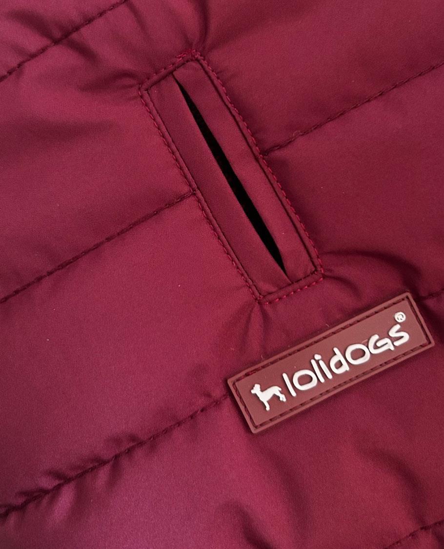 Lolidogs Burgundy Şişme Köpek Montu