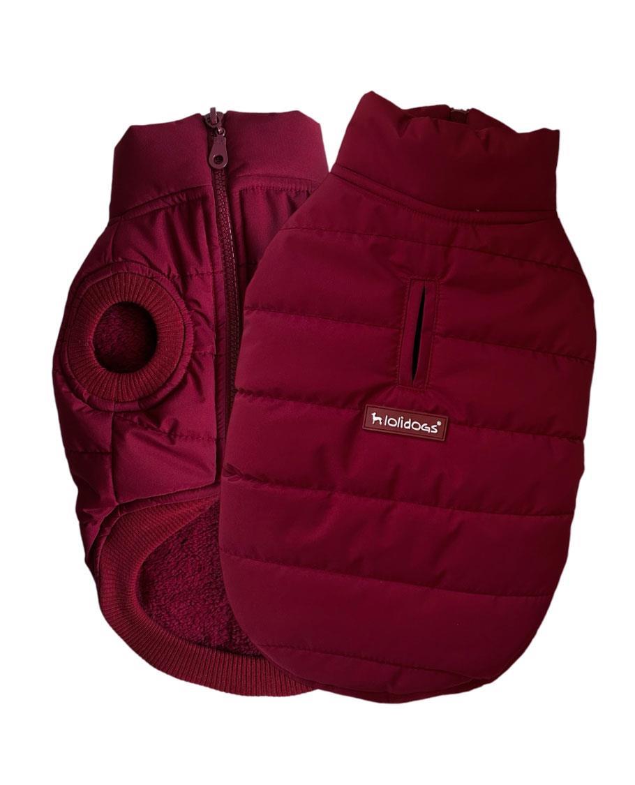 Lolidogs Burgundy Şişme Köpek Montu