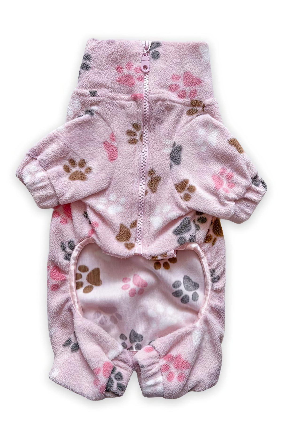 Lolidogs Paw Print Polar Köpek Tulumu Pembe