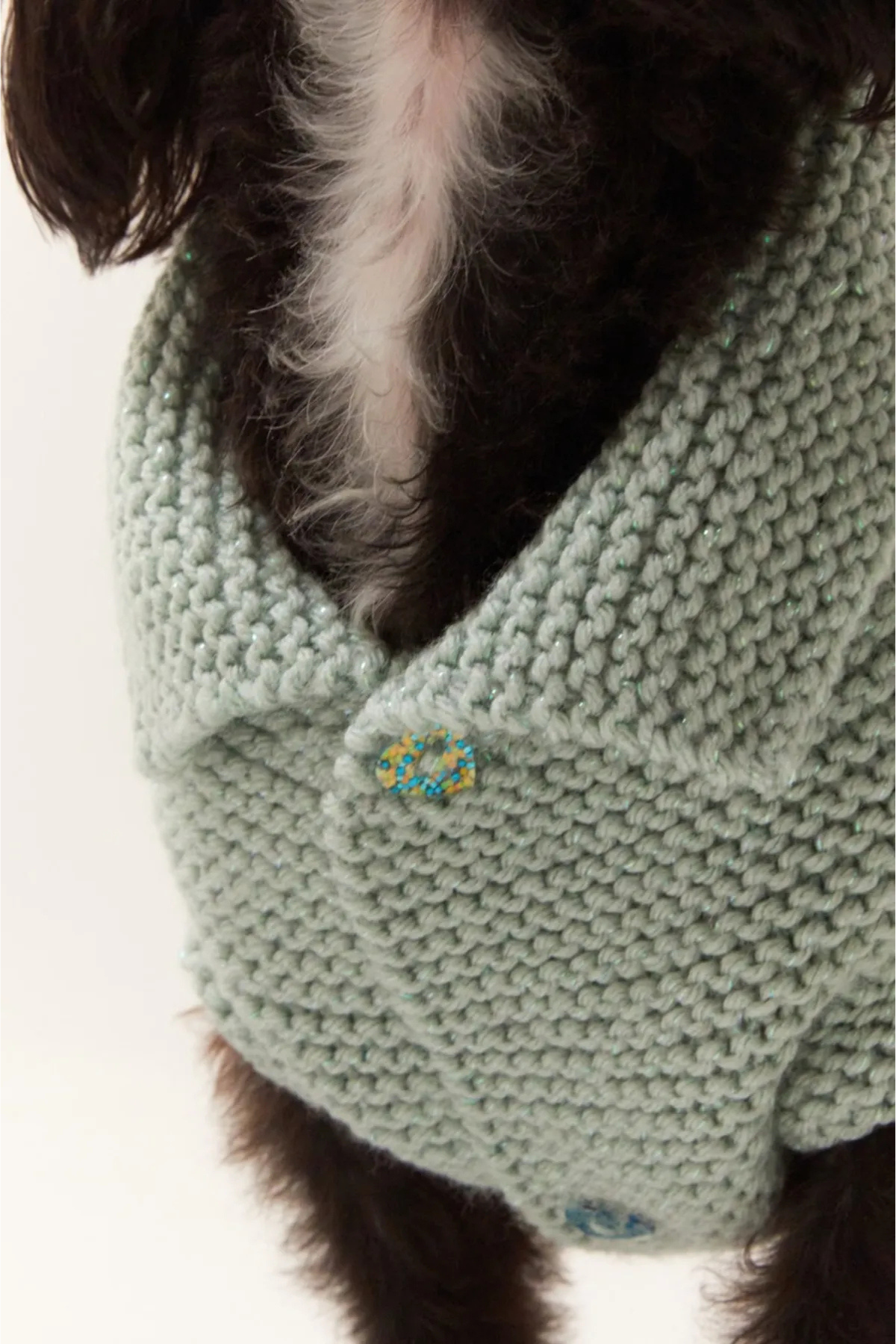 Lorico Örgü Yün Ceket Su Yeşili