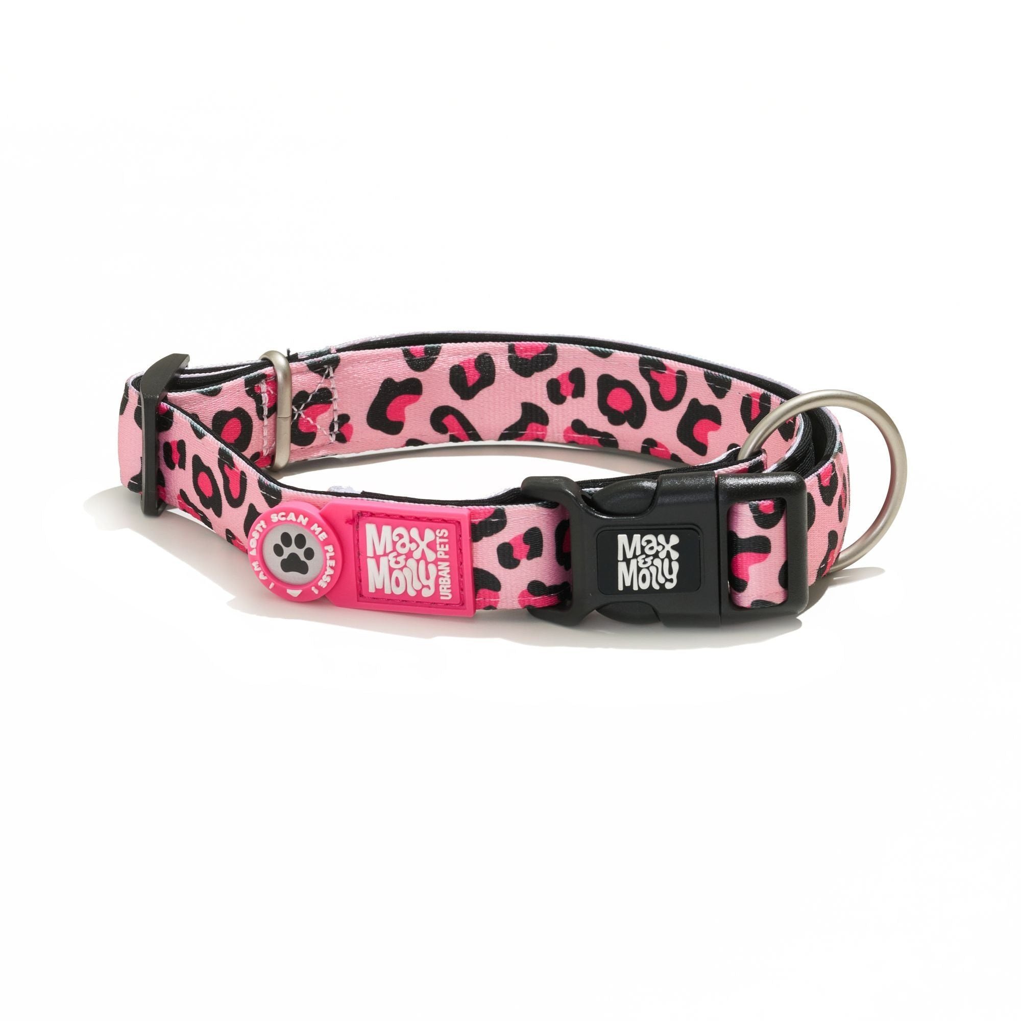 Max & Molly Leopard Pink II Smart ID Köpek Boyun Tasması