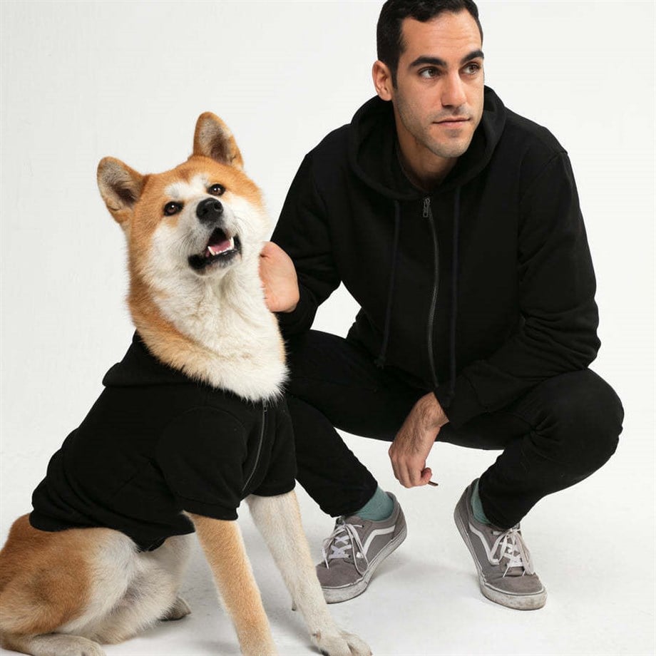 Mons Bons Marco Dog Hoodie Köpek Siyah