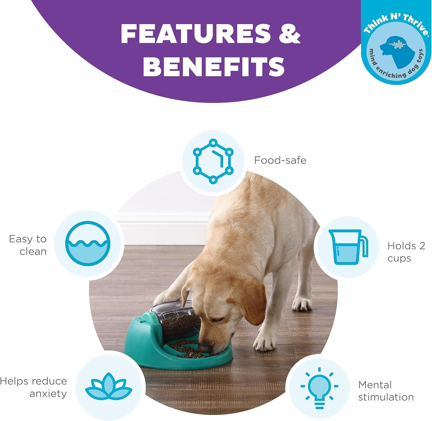 Outward Hound Nina Ottosson Spin N Eat Köpek Maması Bulmaca Besleyici, Yeşil