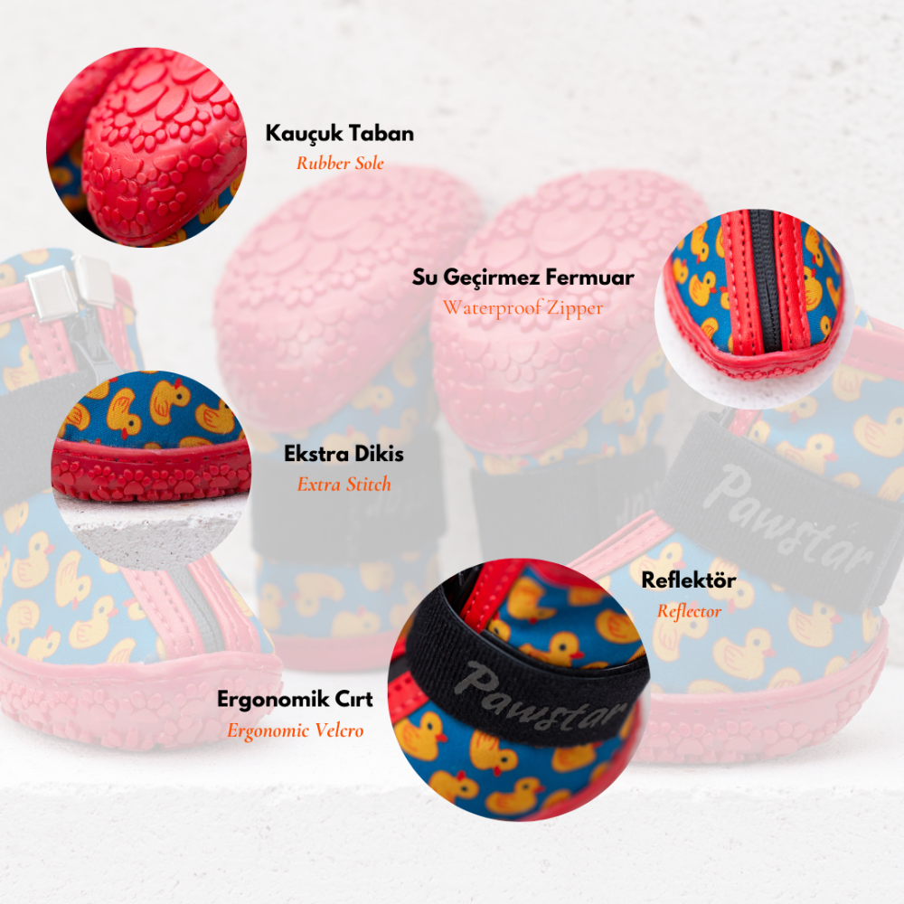 PawStar  Ducks Köpek Ayakkabısı