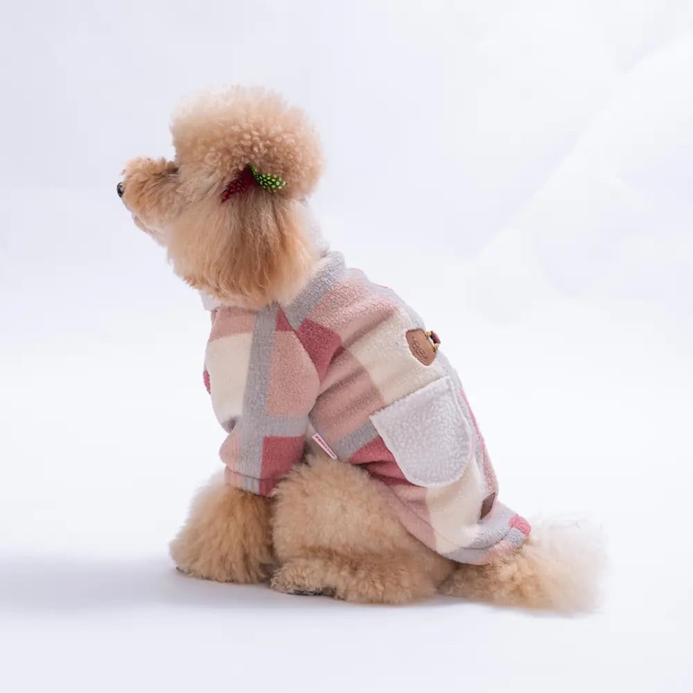 PawStar 25215-Pembe Chicago Checks Ceket