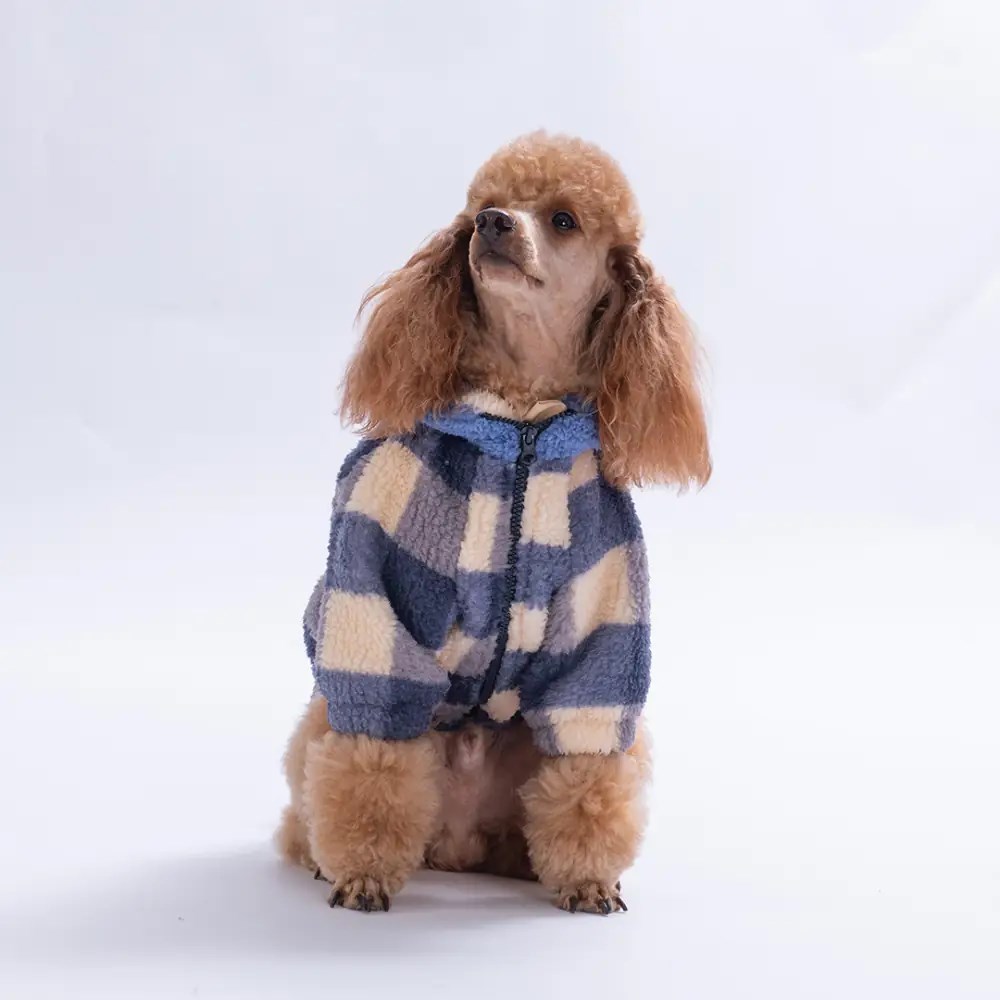PawStar 25216- Royal Mavi Chicago Checks Ceket