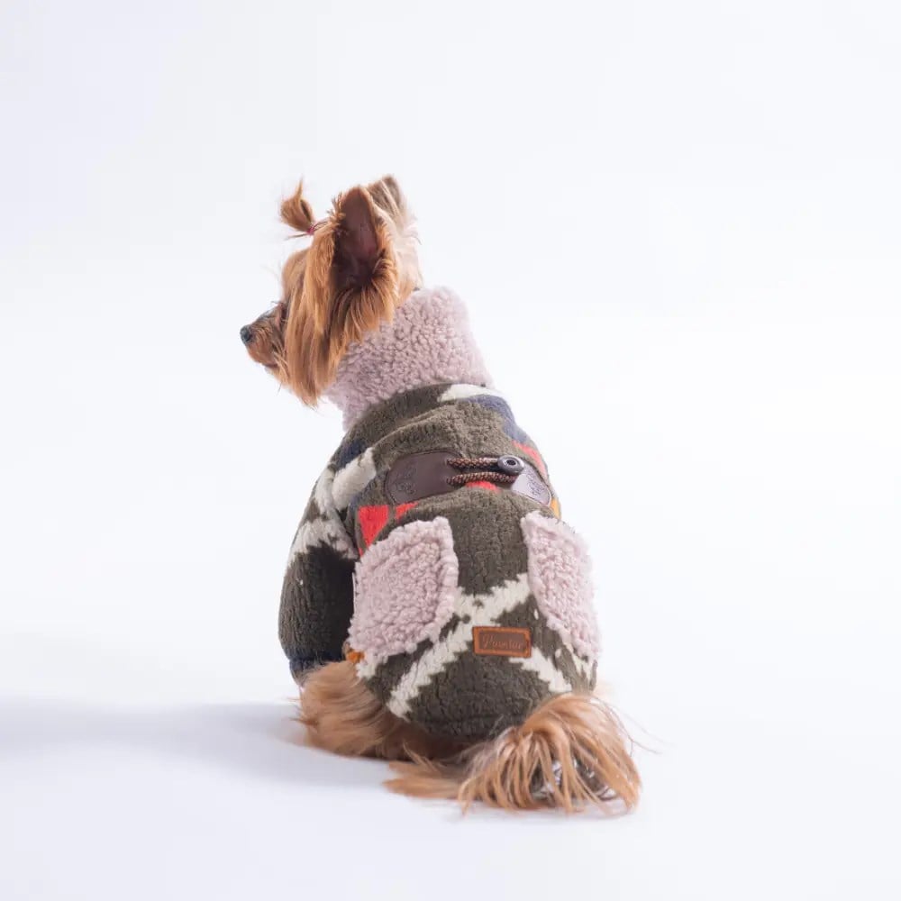 PawStar 25219-Haki Chicago Ethnic Weave Ceket